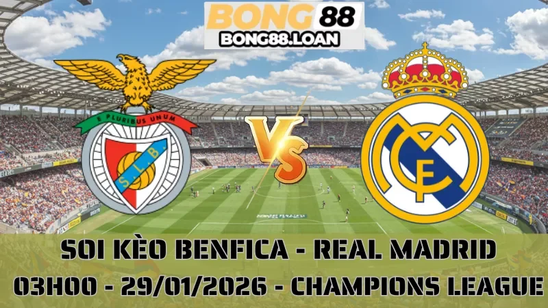 Soi Kèo Benfica Vs Real Madrid